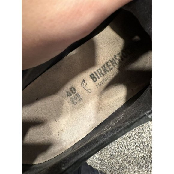 Birkenstock Islay Black Leather Shoes Ladies 9 Men’s 7 - Picture 6 of 8